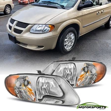 For 2001-2007 Dodge Grand Caravan Factory Style Headlights Replacement Pair