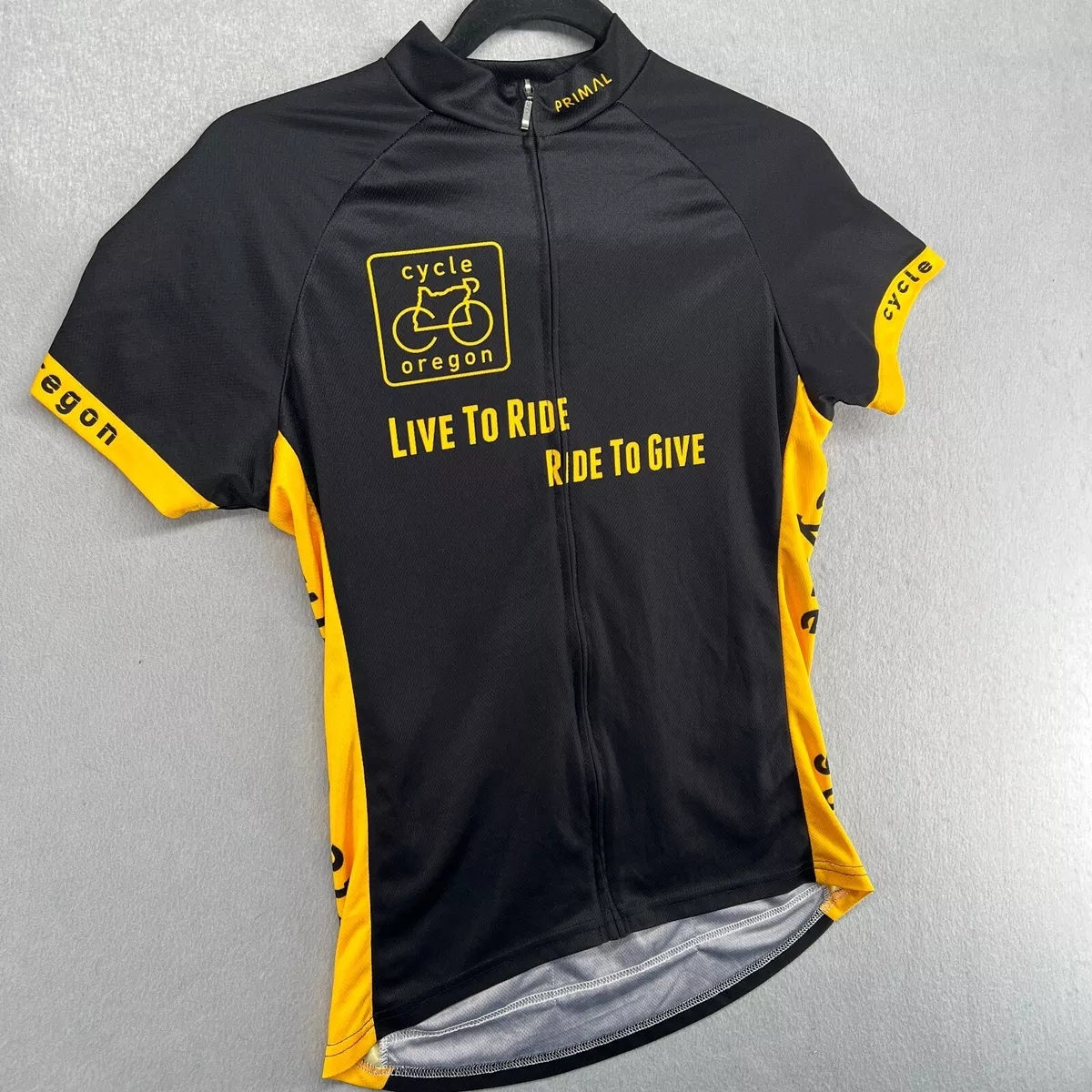 Primal Jersey Womens Large Yellow Black Cycling Cycle Oregon Live