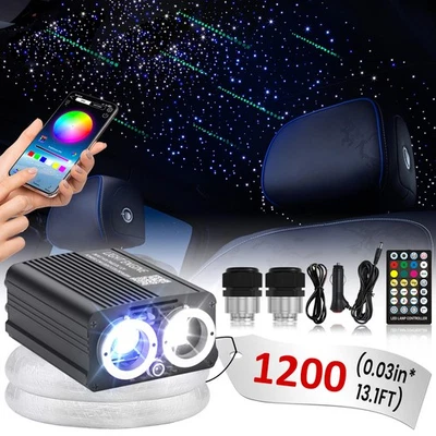 300-1200ocs Meteor Twinkle Sternenhimmel Auto Glasfaser Licht für Auto/Decke APP - Bild 1 von 4
