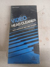 Realistic Video Head Cleaner Non-Abrasive Wet System VHS Player NEW SEALED VCR