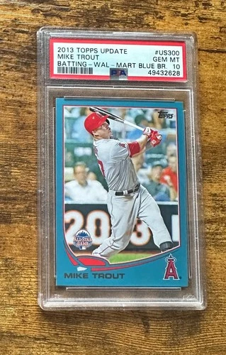 2013 Topps Update Wal-mart Blue Border #US300 Mike Trout PSA 10 #S5607