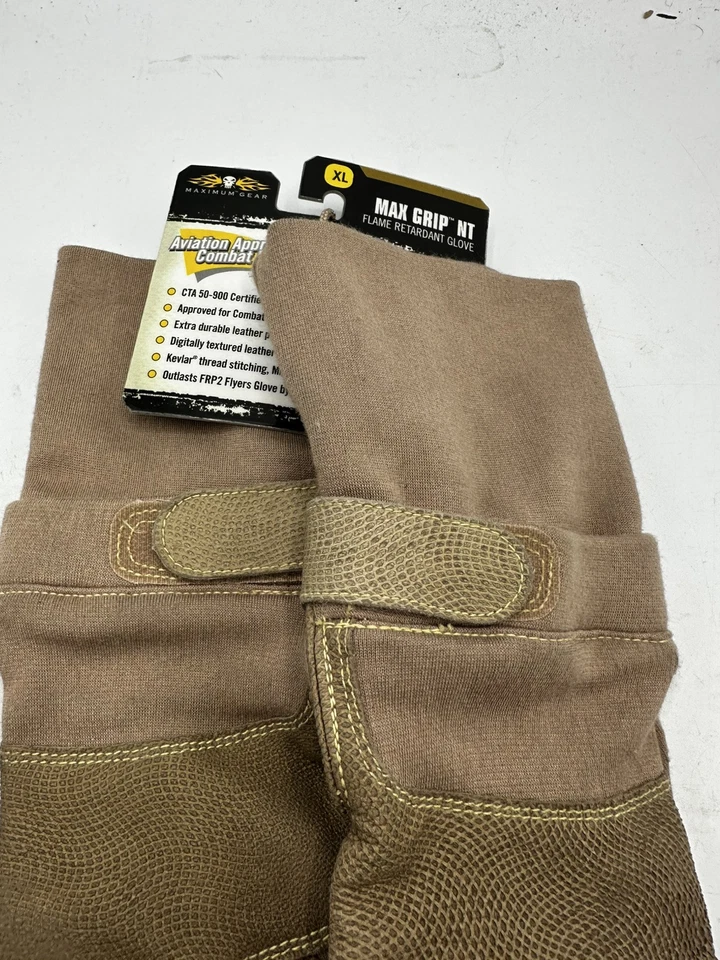 Огнестойкие перчатки CamelBak Max Grip NT военные X-LARG ЖЕЛТОВАТО-КОРИЧНЕВЫЕ FDE FROG койот - Изображение 3 из 4