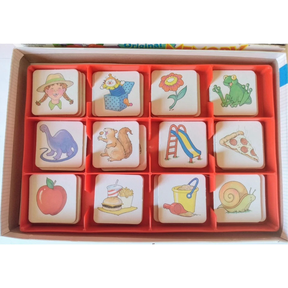 1990 Milton Bradley Original Memory Game 68/72 pieces Vintage Kids Game - Image 2 of 4