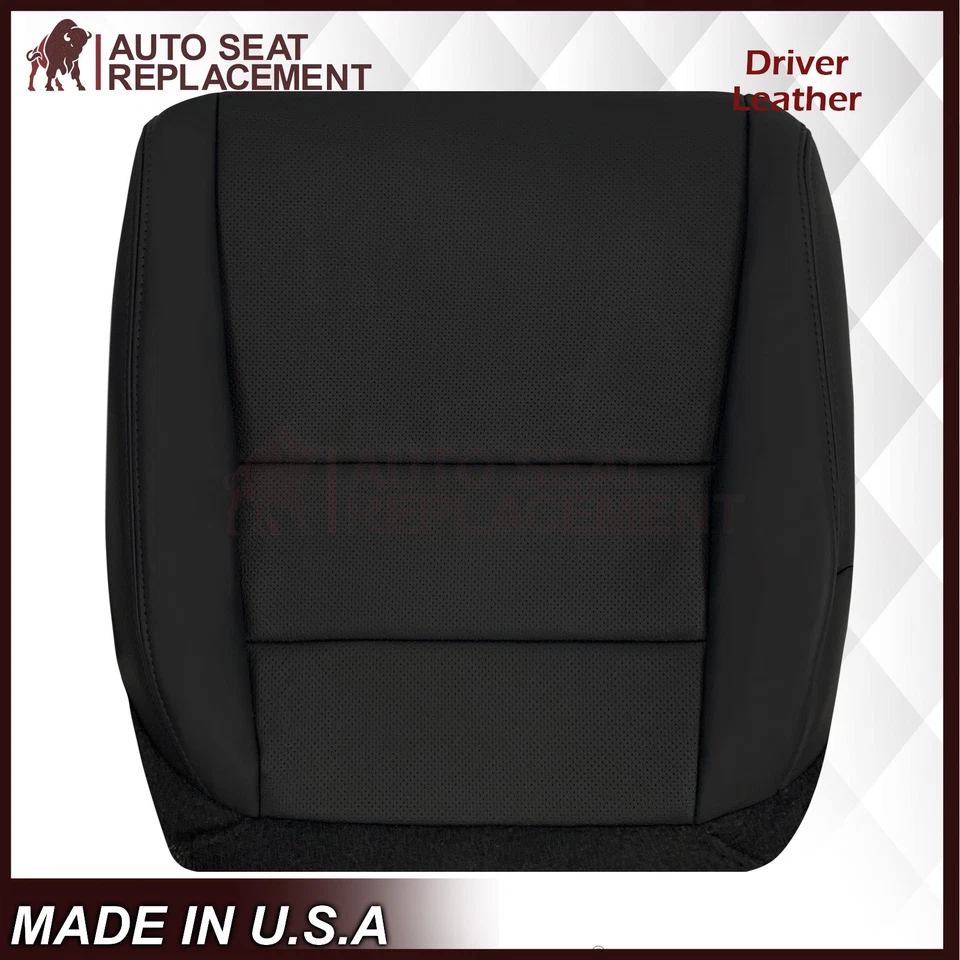 2005 2006 2007 Acura TL Driver Or Passenger Replacement Leather Seat Cover Black - Image 4 of 4