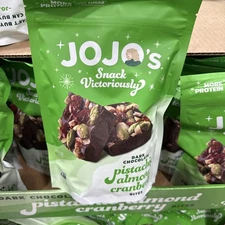 JoJo's Dark Chocolate Pistachio Almond Cranberry Bites 14.40 Oz, Gluten-Free