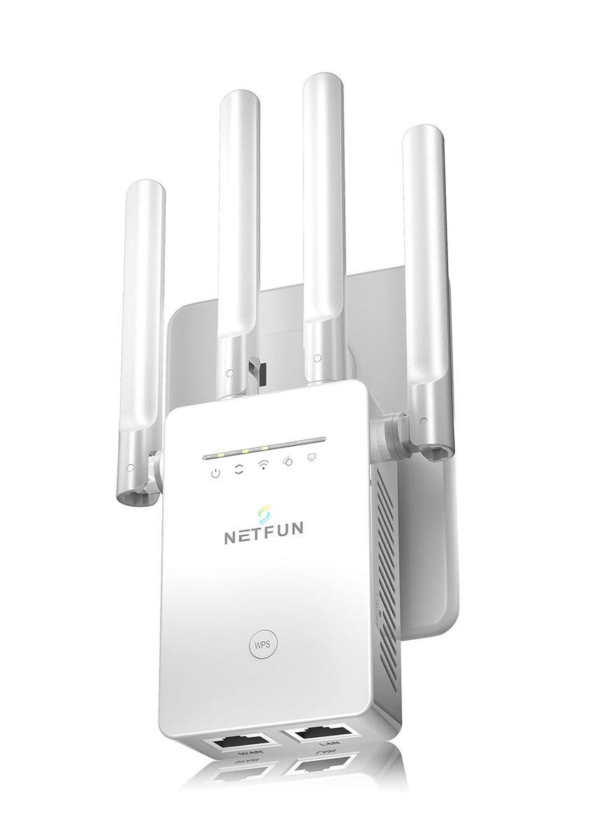 Netfun 300 Mbps Wifi Range Extender White Good