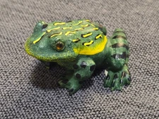 Green Tree Frog Land & Sea Nature Series Figurine Vintage Resin Hand Painted