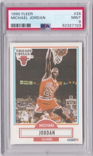 1990 Fleer MICHAEL JORDAN #26 PSA 9 Mint HOF Chicago Bulls 23 MVP GOAT MJ