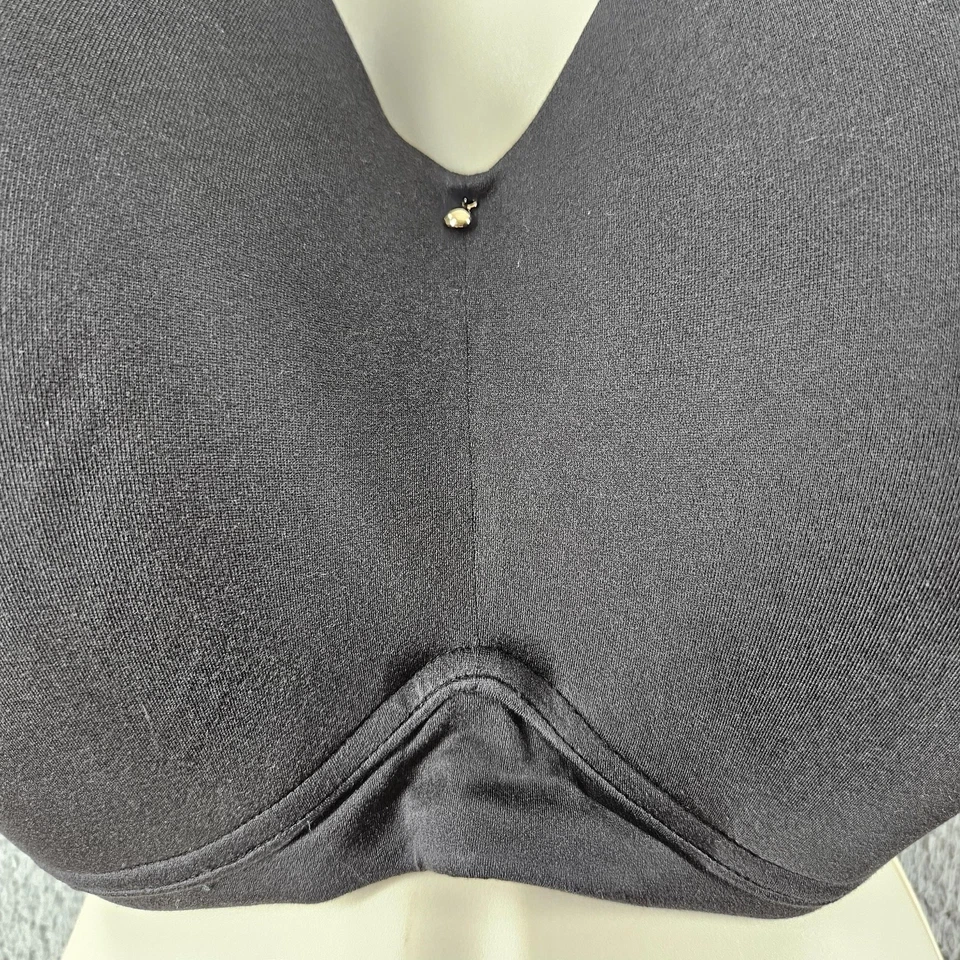Cacique Bra Womens 46G Black Invisible Smoother Lightly Lined TShirt Wireless - Image 4 of 4