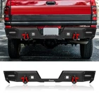 Steel Rear Bumper w/ Lights D-Rings For 94-01 Dodge Ram 1500 94-02 Ram 2500 3500