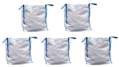 5 Stück BIG BAG 90x90x90cm 1000 KG BigBags Schüttgutbehälter 4 Schlaufen
