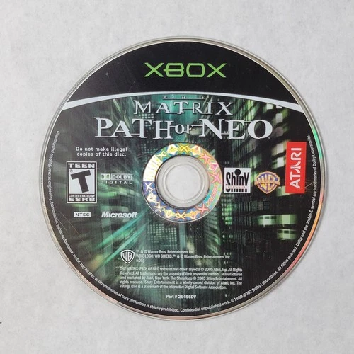 The Matrix Path of Neo - Loose Microsoft Original Xbox Disc