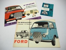 Original Prospekt Ford Taunus Transit FK 1000 1250  Preisliste 12/60 3 tlg.