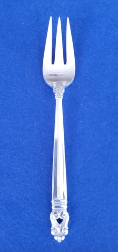 International Royal Danish Sterling Silver Salad Fork 6 3/8 in - 1.9oz (No Mono)