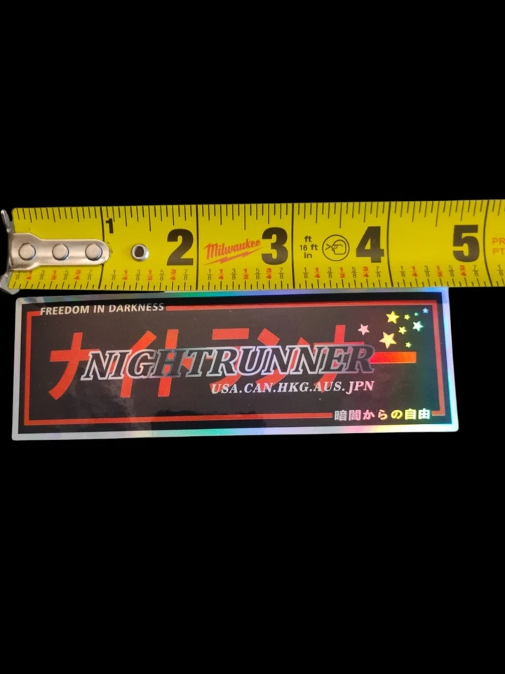 Calcomanía de vinilo holográfica Jdm Japón Street Racing Stance Importación paquete de 6 Foto 4 de 4