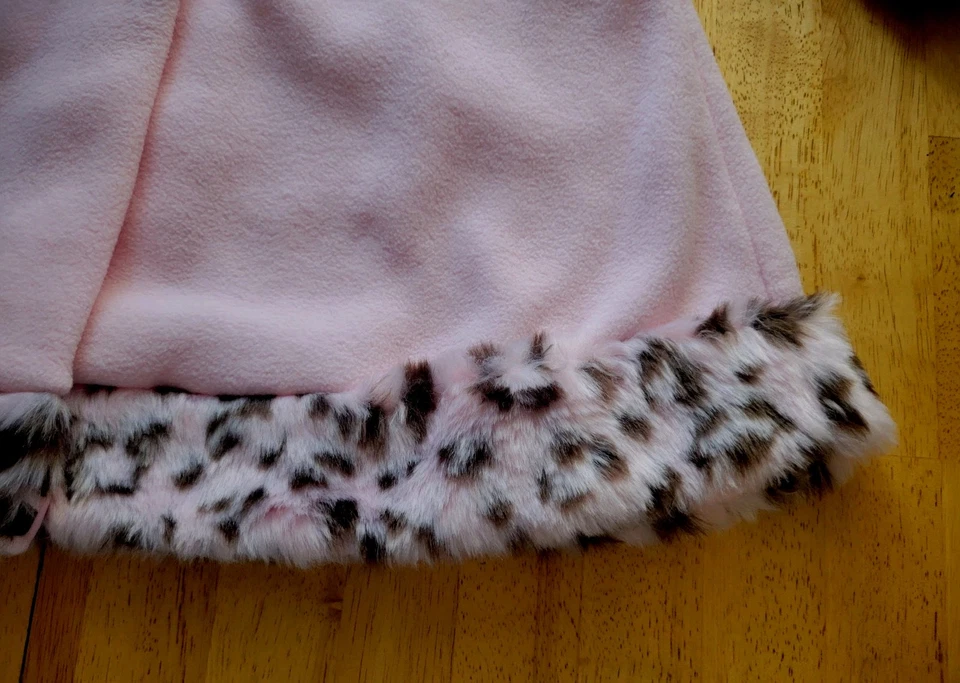 Sophie Rose Little Girls Size 2t Pink Fleece/Faux Fur Trimmed Hooded Coat - Image 4 of 4