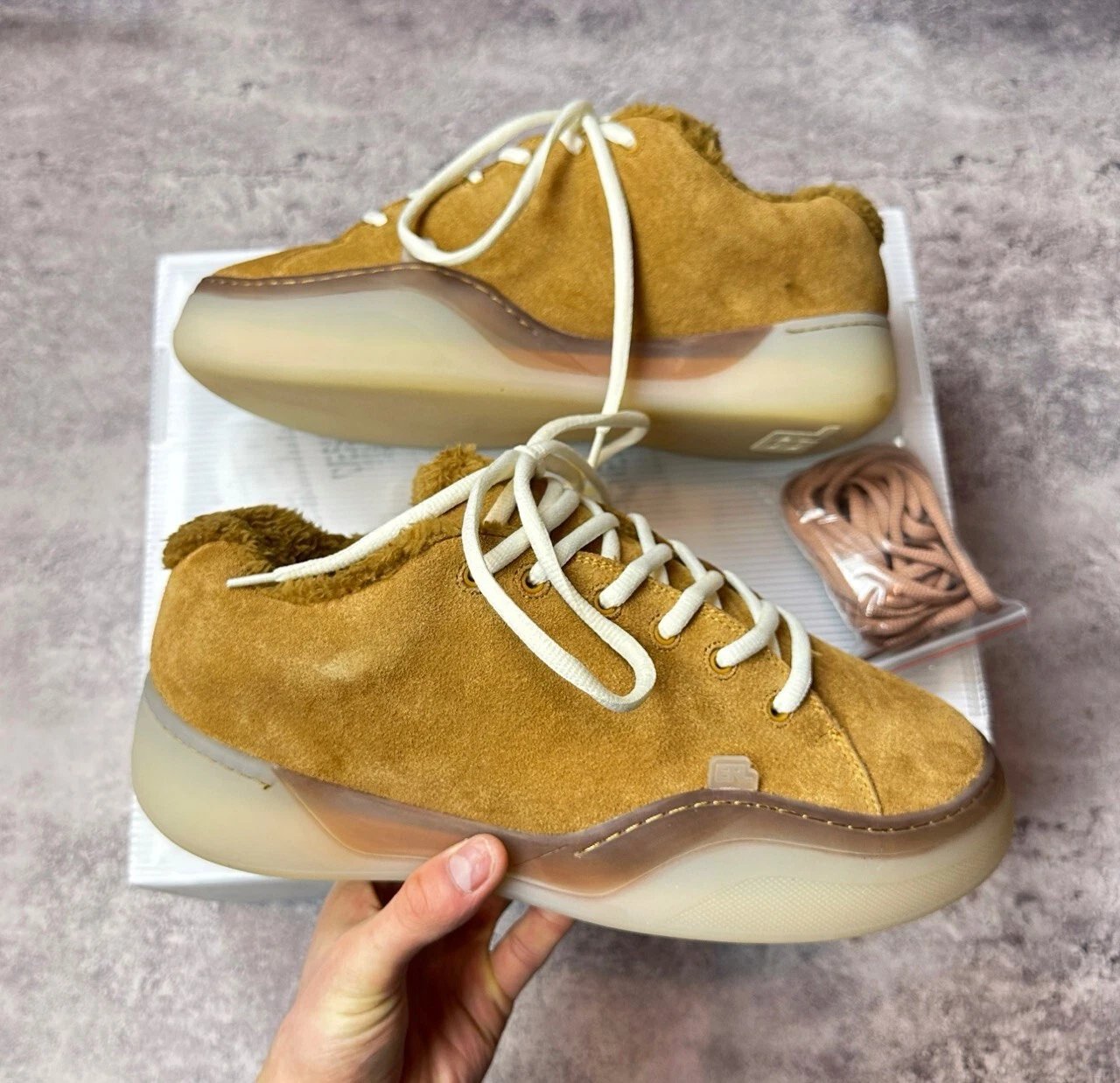 BASKETS ERL DAIM VAMPS CUIR MOUSSE taille 11 neuves supreme stussy rick owens y3