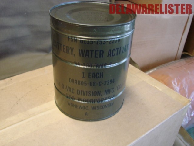 1 US Military Radio Water Activated Battery RAY-O-VAC  BA-380/AMQ-9 Sealed Can