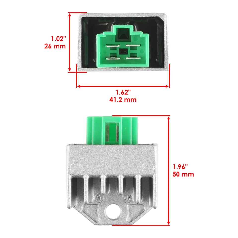 Regulador rectificador para Kawasaki KLX140 KLX140L 2008-2021/KLX110 KLX110L 2010-26 Foto 2 de 4