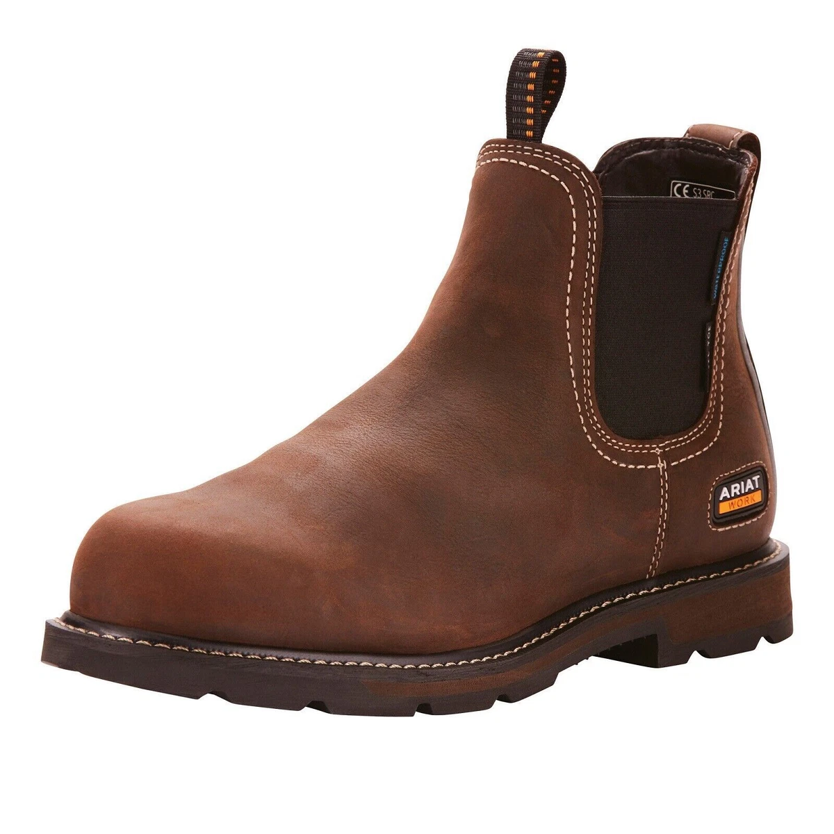 Stivali Corti Mark Todd Jodhpur – Sintetico Zip Anteriore, Nero/Marrone, Unisex (Taglie 37-42)