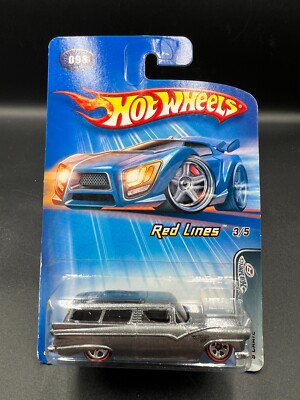 Hot Wheels 8 Crate Gray 5Sp Redlines 3/5 #98 2005 MIP!