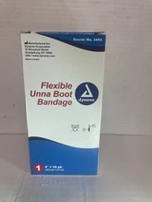 SM dynarex Flexible Unna Boot Bandages 4" x 10 yds 345 Without Calamine