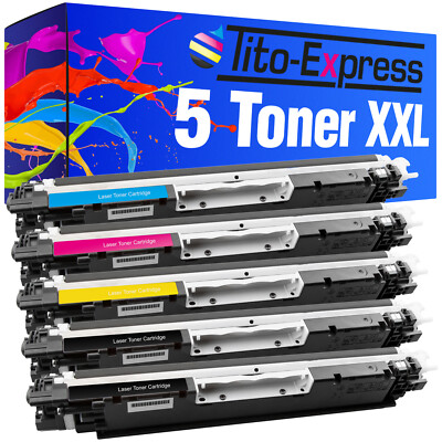 5 Toner PlatinumSerie XXL für HP Color LaserJet Pro MFP M176N MFP M177FW 130A 13