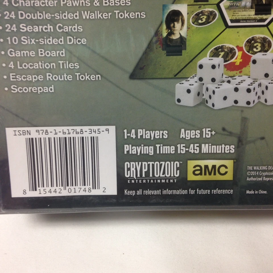 The Walking Dead AMC Don't Look Back Dice Game New Sealed CRYPTOZOIC - Image 4 of 4