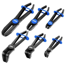 Orion Motor Tech Hose Pinch Off Pliers, 6 Piece Long Straight and Angled 