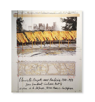 Ausstellungsdruck ''CHRISTO'' von Christo 1989 Yvon Lambert Gallery, signiert