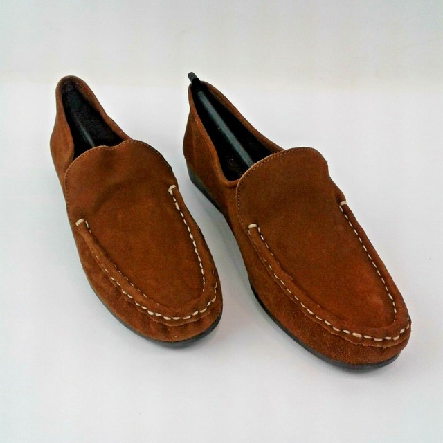 Bernardo Womens Acorn Brown Suede Driving Moccasins/Loafers Size 8N eBay