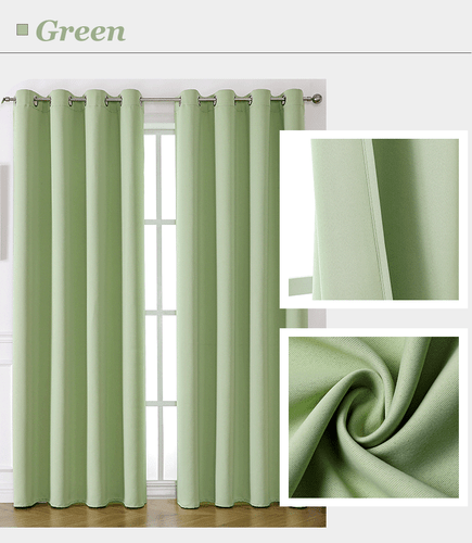 2X Blockout Curtains Blackout Window Curtains Draperies Pair Eyelet for Bedroom - Bild 42 von 54