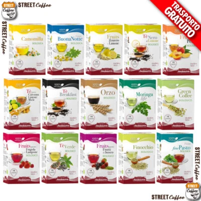 108 CIALDE FILTRO CARTA ESE SANDEMETRIO SCELTA TISANA THE TE CAMOMILLA ORZO BIO