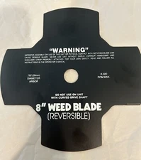 8" Reversible Four Point Brush & Weed Blade with 20mm ARBOR - NOS
