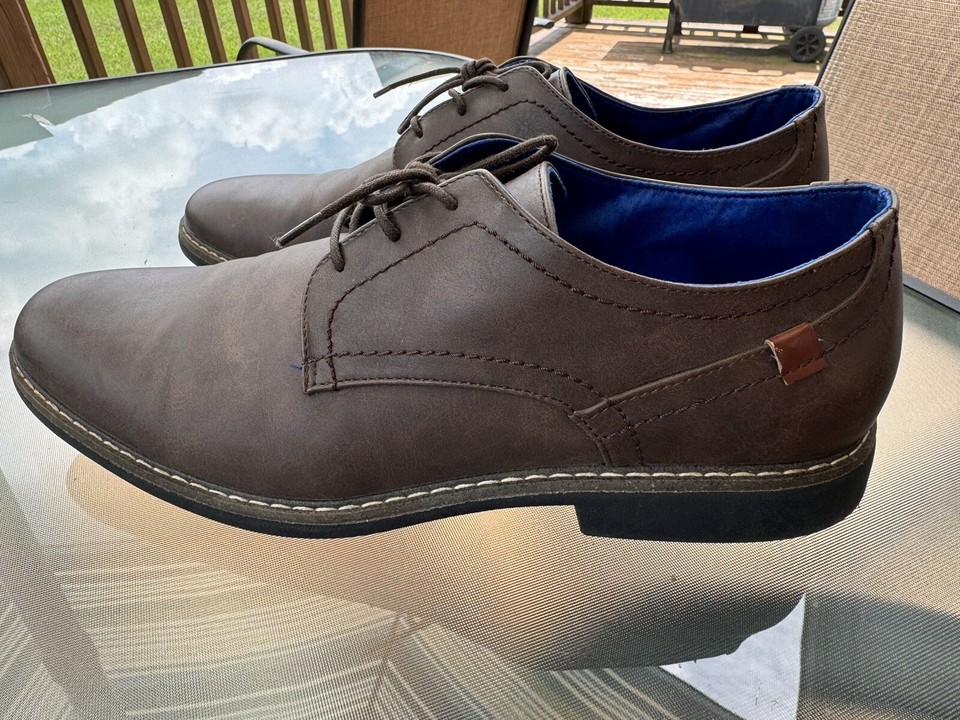 Varese Williams Memory Foam Oxford Dress Shoes Size 12M Brown eBay