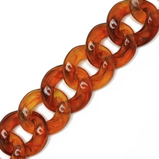 30 x 33mm Acrylic Chain Open Links, Purse Handle Chain, by Yard, TR-12146
