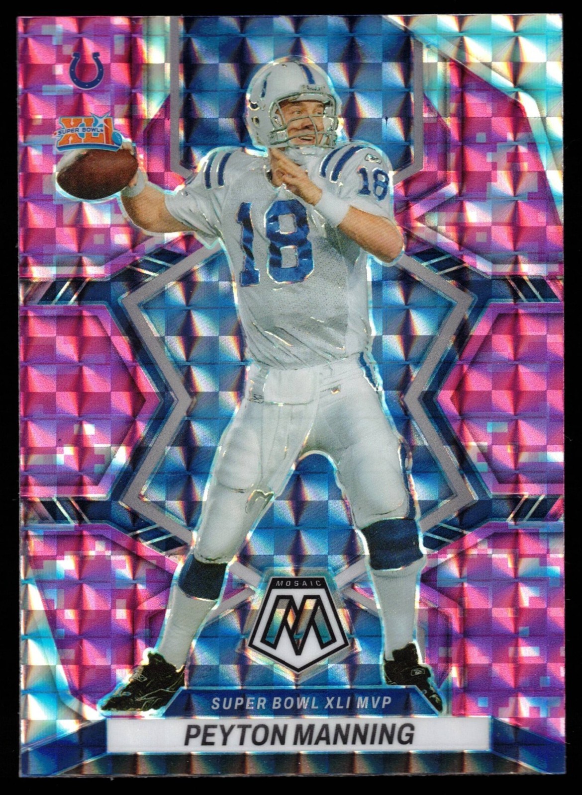Peyton Manning - 2022 Panini Mosaic Camo Pink Mosaic Prizm #87 FREE SHIPPING!!