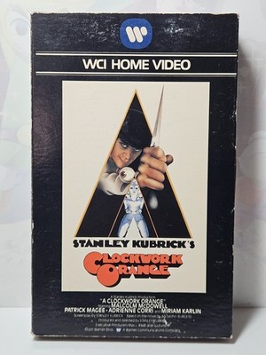 A Clockwork Orange WCI VHS FIRST RELEASE 1980 BIG BOX RARE GOOD CONDITION