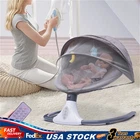 Electric Baby Bouncer Swing Bluetooth Music Cradle Rocker Chair Infant Newborn