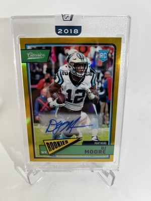 2018 Panini Honors - Classics Update Rookies D.J. Moore #310 Gold /25 (RC)