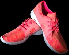 BE YOU/Ladies/Women's Neon Pink & Orange Lace Up Trainers - Size 8 READ DESCRIP