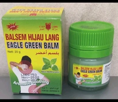 EAGLE GELEGA Gelega Balsem Hijau Lang Eagle Green Balm : Aromatic soothing muscles and Joints