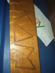Fraternity Pledge Paddle 1931-1932 Depression Era KAM