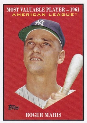 ROGER MARIS TOPPS UPDATE MVP MOST VALUABLE PLAYER INSERT YANKEES #MV-36 2025