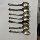 Vintage Gorham Plymouth Pattern 1911 Sterling Silver Teaspoons - Lot of  7— 6 OZ