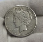 1927 US Peace Silver Dollar $1 XF (Cleaned)