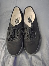 VANS Authentic Black Black Canvas Shoes Women Men Sneakers