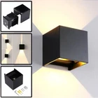 12W LED IP65 Adjustable Modern Design Outdoor/Indoor Wall Sconce White