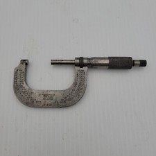 Vintage Lufkin Rule Co. No. 1642 Micrometer 1 to 2 Inch Steel Made in USA