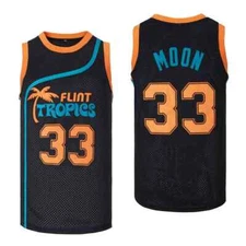 Jackie Moon #33 Flint Tropics Semi Pro Movie Basketball Jersey Youth/Men S-6XL